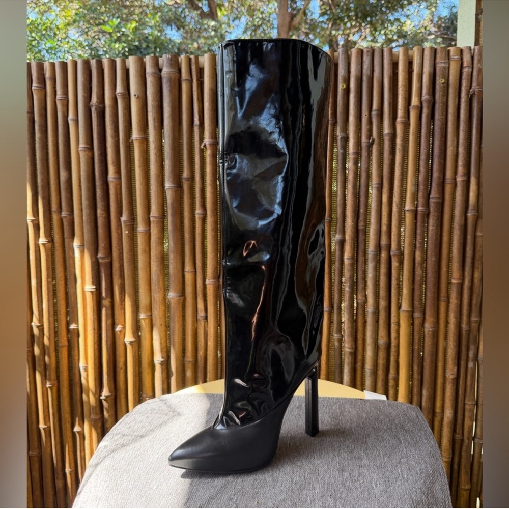 JIMMY CHOO pull up knee high boots